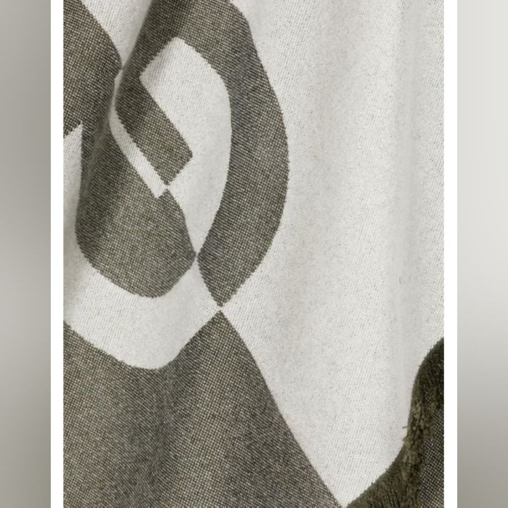 GIVENCHY Jacquard Logo Cashmere Blend Scarf, Retail $950 - Picture 6 of 10